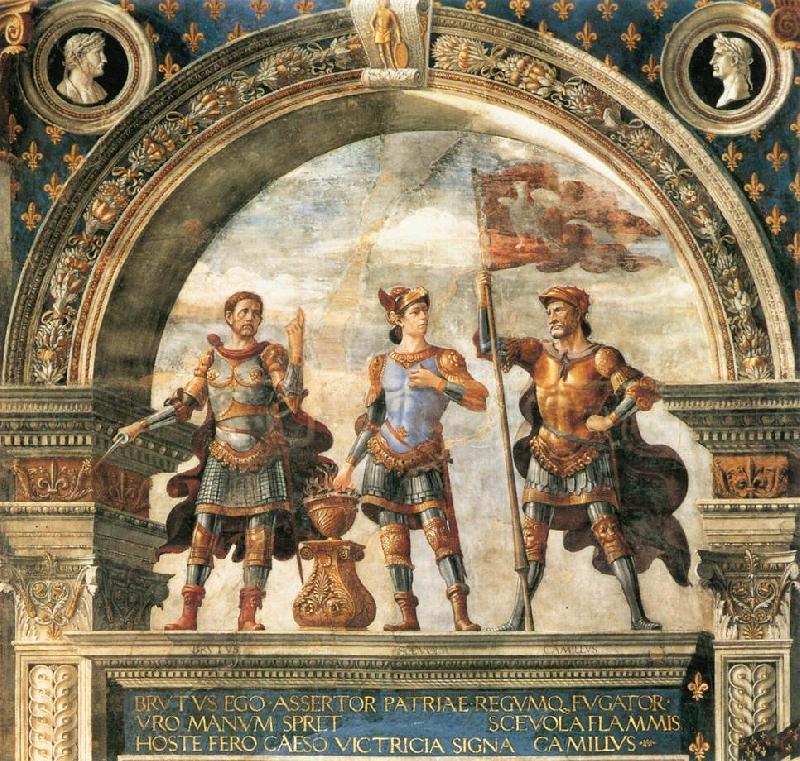 Decoration of the Sala del Gigli, GHIRLANDAIO, Domenico